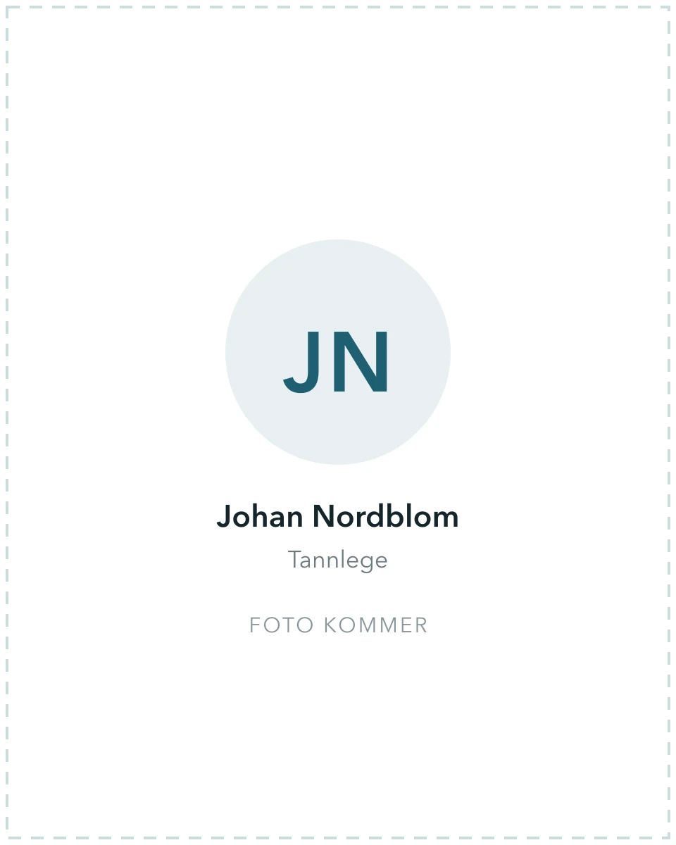 Tannlege Johan Nordblom ved Tannhuset Lillehammer